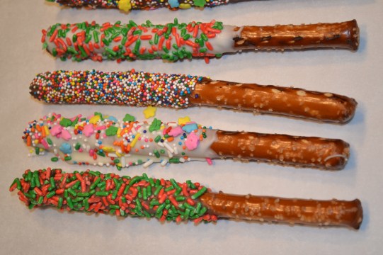 Chocolate Dipped Pretzel Sticks